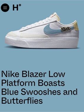 Nike blazer low platform